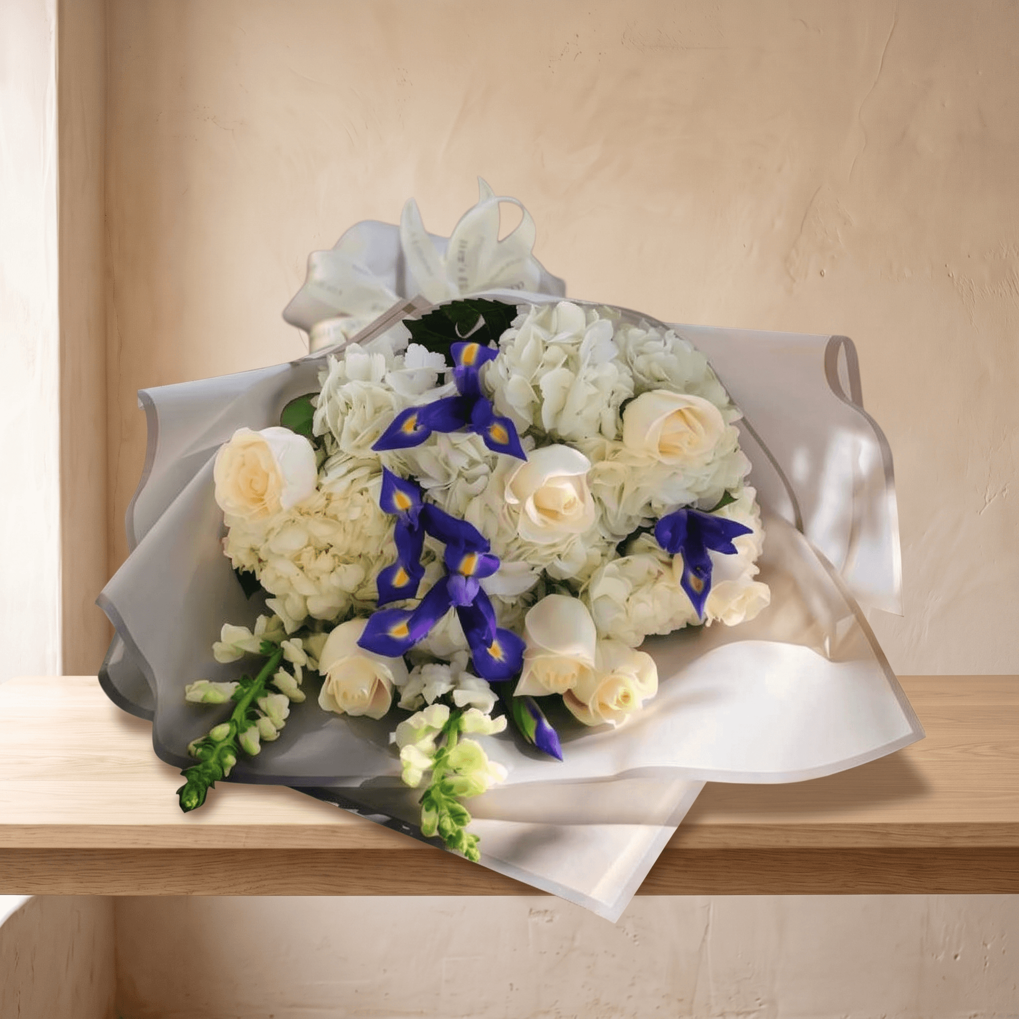 Iris and Hydrangeas Wrap