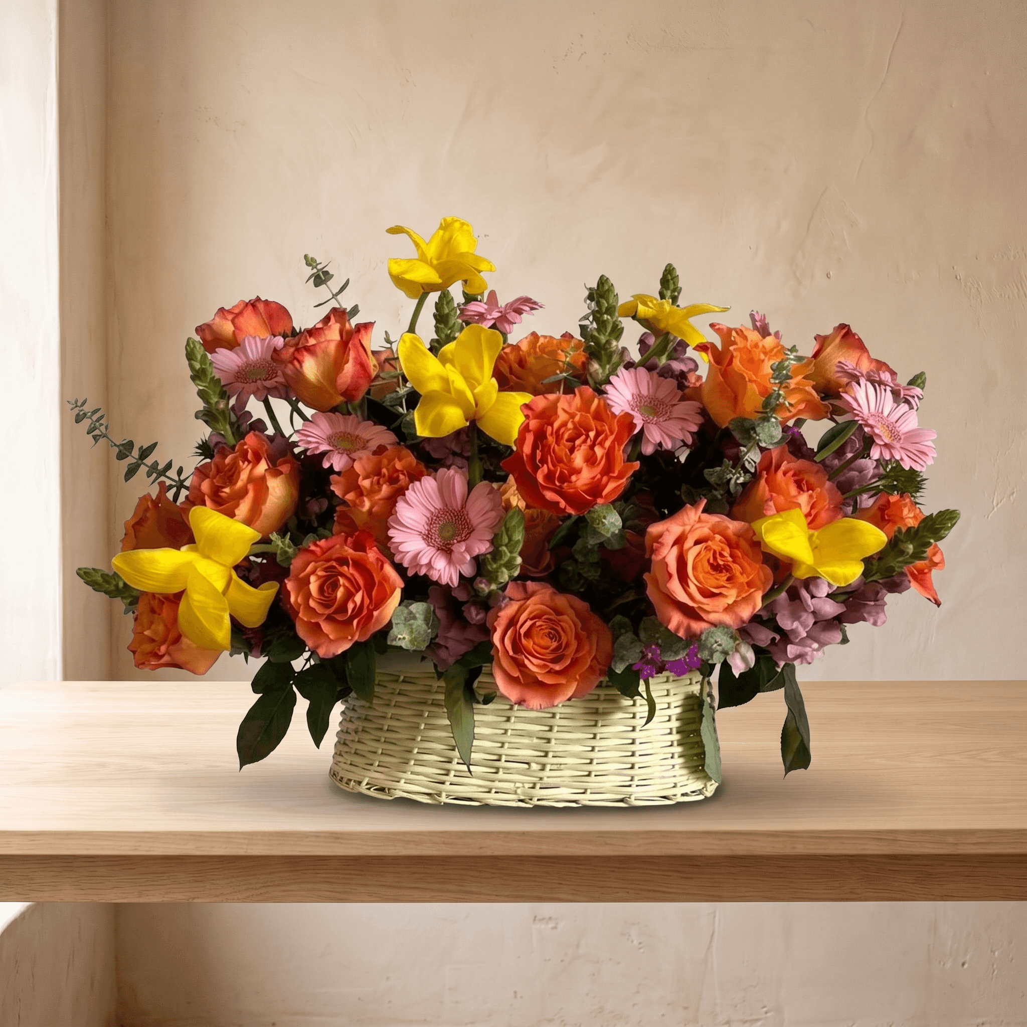 Vibrant Meadow Basket