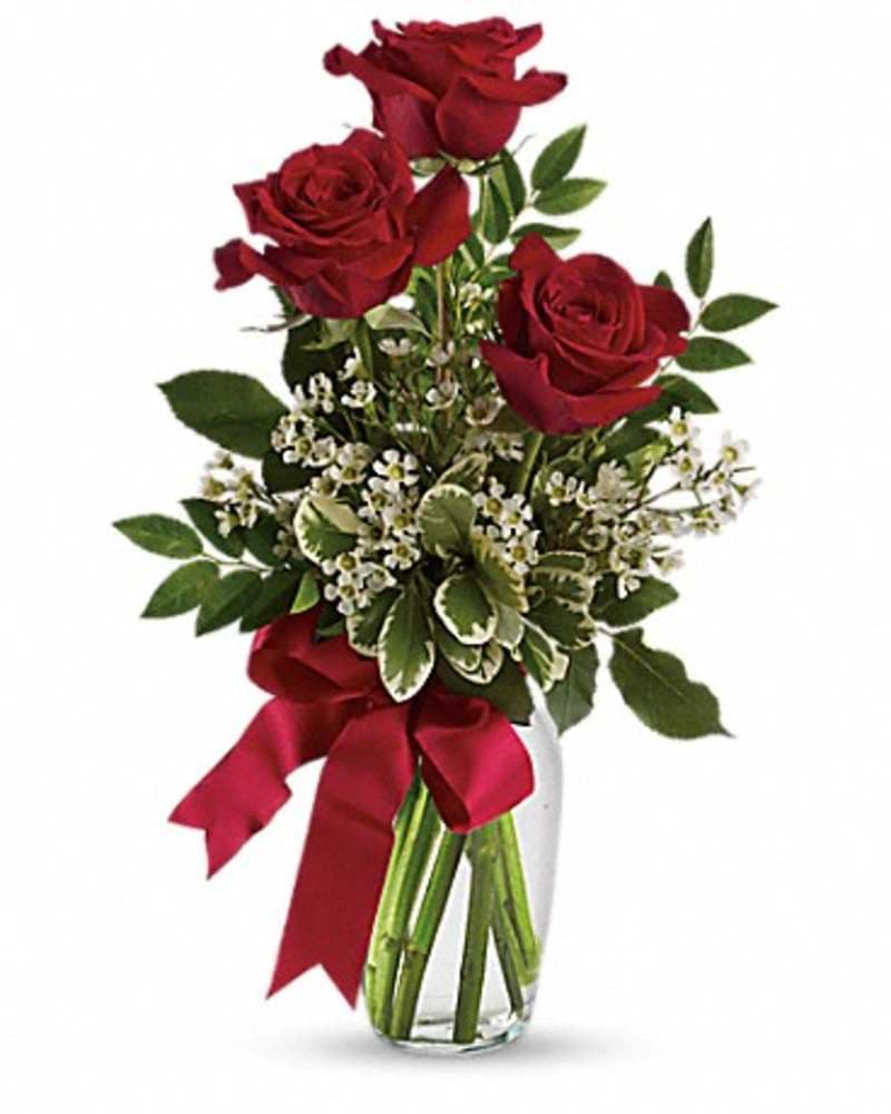 BOUQUET WITH RED ROSES