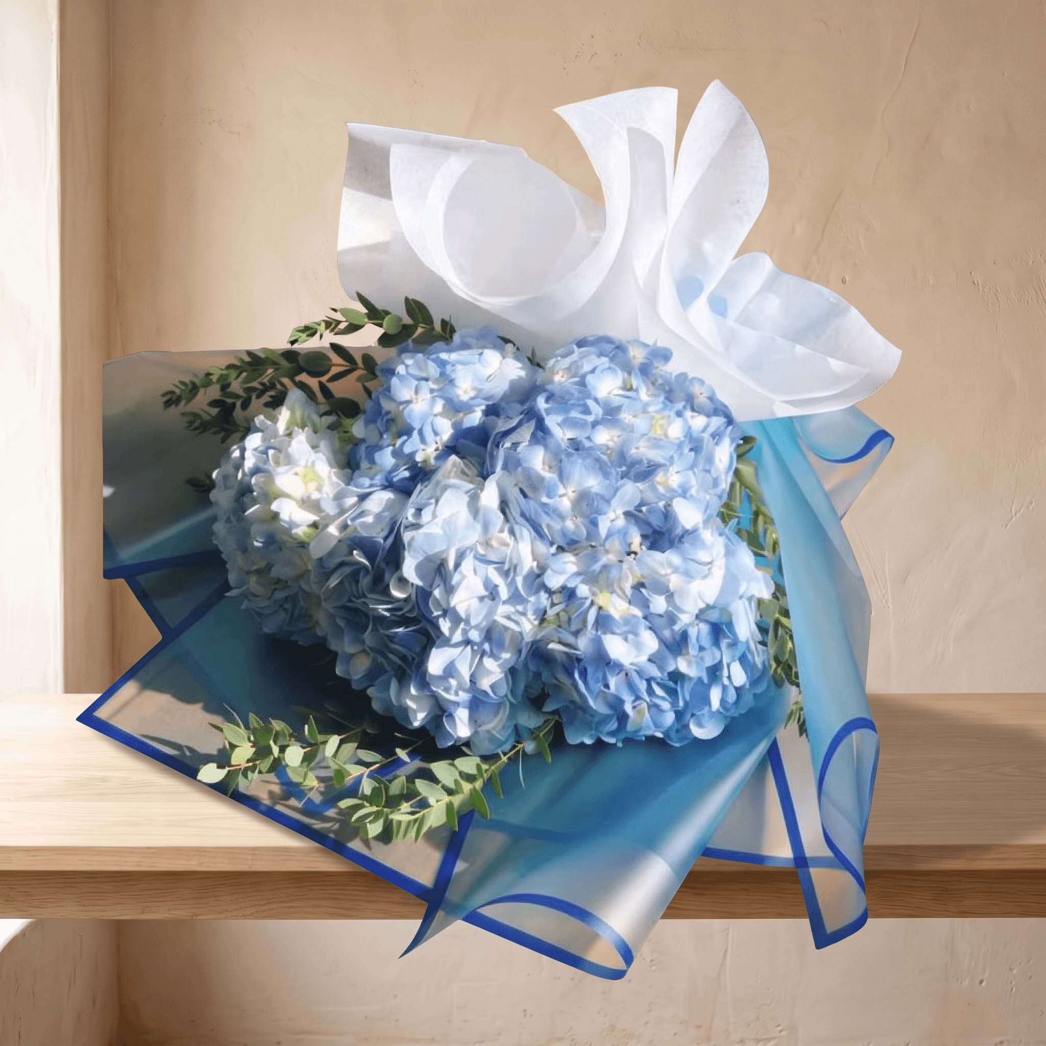 Blue Hydrangeas Wrap